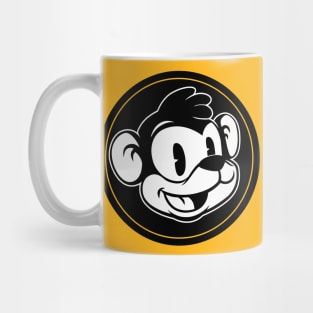 Smiling Monkey Retro Cartoon Mug